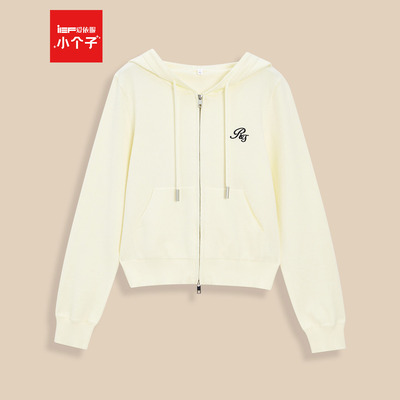 IEF/爱依服2025秋季新款韩版简约休闲通勤气质百搭连帽毛织外套