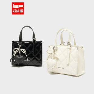 IEF/爱依服2026新款法式名媛小香风气质感菱格通勤百搭手提托特包