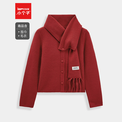 IEF/爱依服【小个子专属】2025秋冬新款法式设计感通勤风毛织上衣