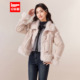 IEF 甜美设计感通勤百搭设计感磨砂皮外套 法式 爱依服2025冬季 新款