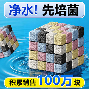 鱼缸过滤材料硝化细菌屋石英球过滤器底滤周转箱培菌滤材净水