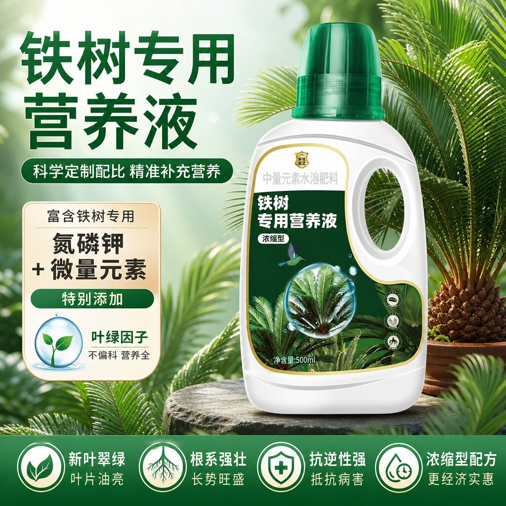 铁树专用营养液叶子发黄花肥硫酸亚铁铁树专用肥料小盆栽营养液