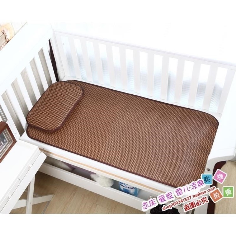 加厚儿童凉席学生幼儿园专用午睡婴儿床夏季藤席草席1.2米