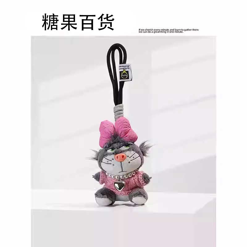 路西法猫书包挂件包挂饰钥匙扣