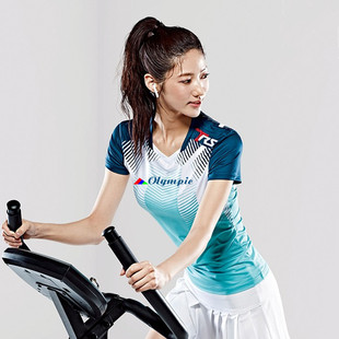 新品羽毛球服男女套装速干透气春夏球服上衣比赛团队定制服包邮