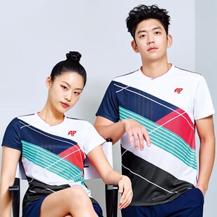 新款羽毛球服透气吸汗速干男女套装运动跑步团队定制免费印字包邮