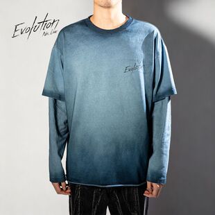 重磅华棉谢霆锋苏州演唱会同款水洗拉链外套长袖t恤反光Evolution