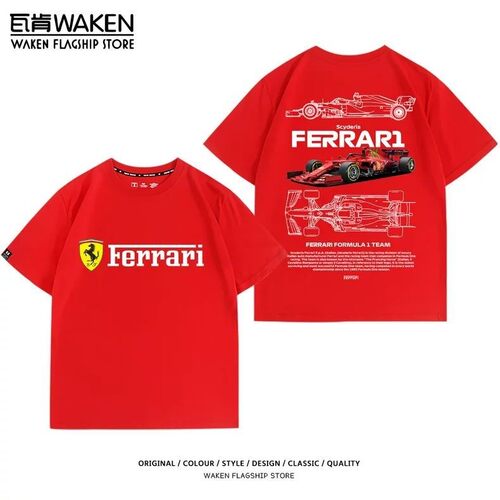 F1方程式赛车传奇经典W11汉密尔顿周边短袖夏季儿童纯棉T恤上衣