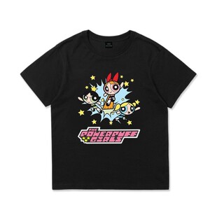 飞天小女警哭娃crybaby儿童周边短袖T恤男女纯棉百搭情侣上衣服潮