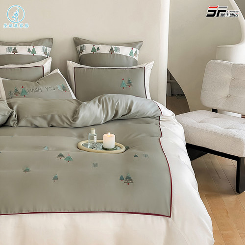 夏季少女心80支兰精天丝四件套