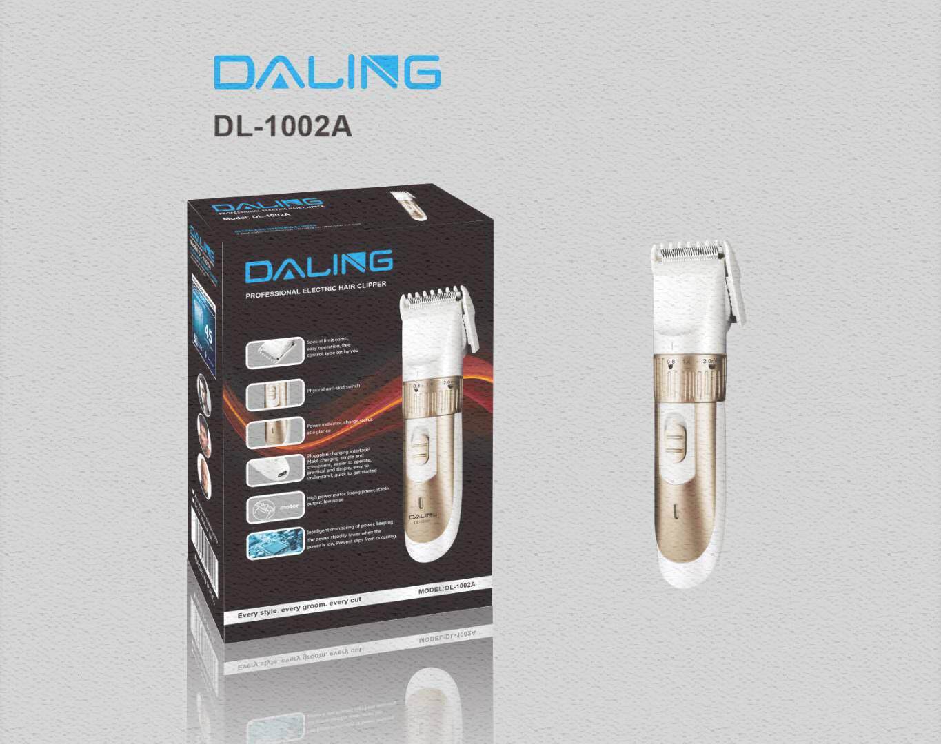 dl-1002a电动理发剪充电剃头刀儿童静音家用电推剪跨境