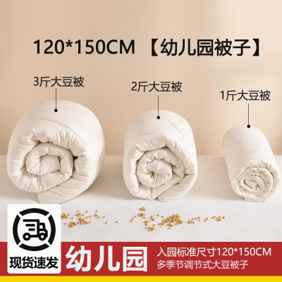 幼儿园a类大豆被儿童被子棉花被120*150cm入园被芯春秋款四季通用