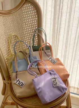 【55折现货】品牌授权现货 英国小众 Hai 真丝缎面/丝绒手提包