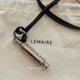「Maroon」待补货 Lemaire 25春夏 ACME 可调节 中性银色口哨项链