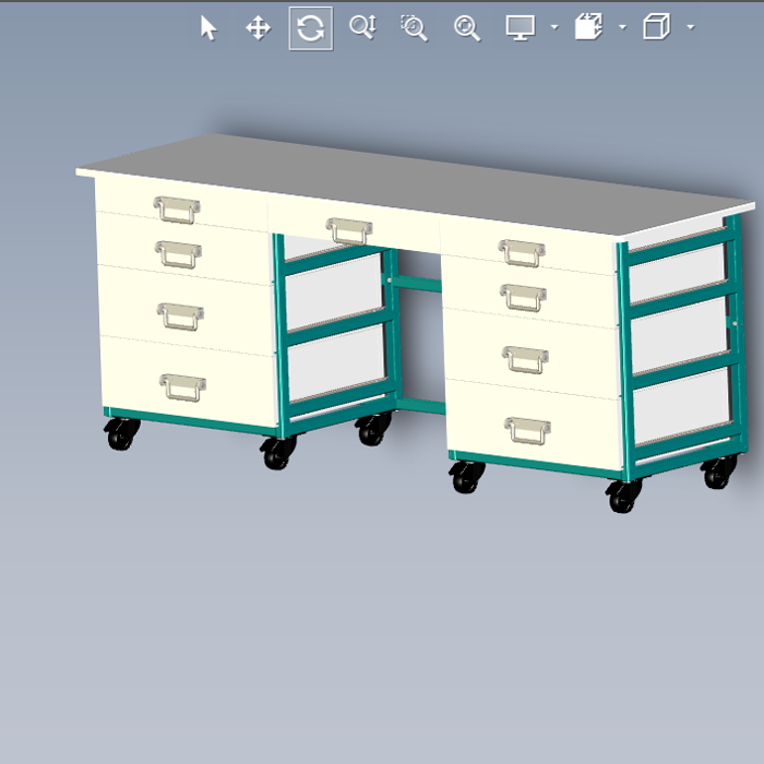 工作桌模型设计图01200609