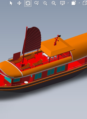 国外游船三维模型图纸01201012