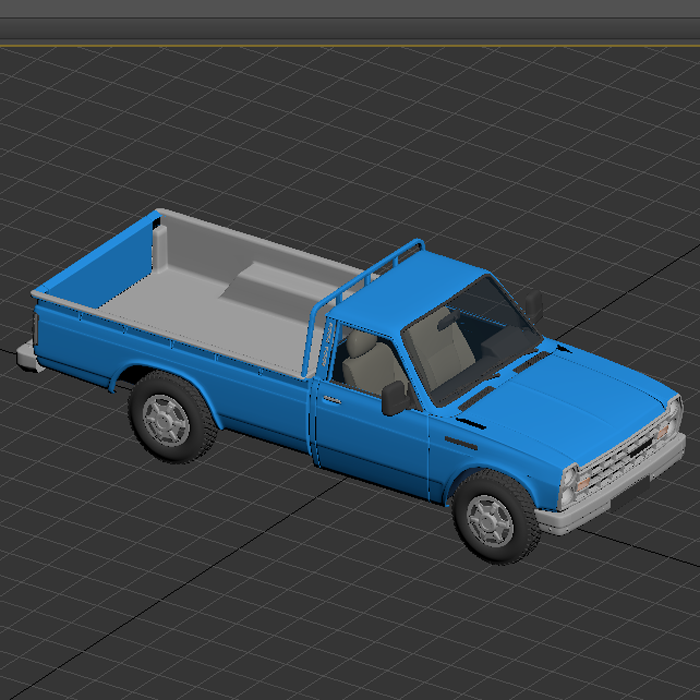 复古皮卡车模型01200701