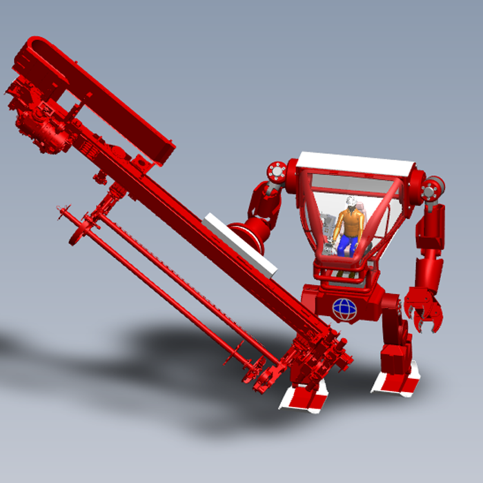 钻机机器人模型图纸01200825