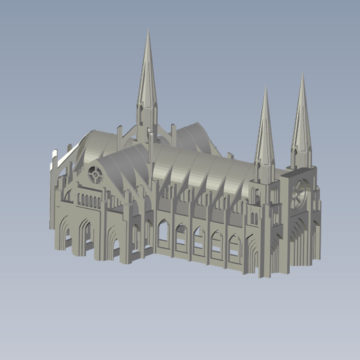 哥特式教堂设计三维图01200608
