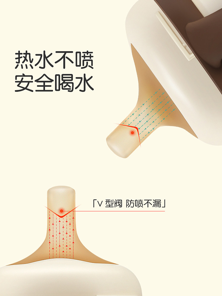 保温杯吸管嘴硅胶宝宝带吸管婴幼儿童外出保温杯替换奶嘴杯盖