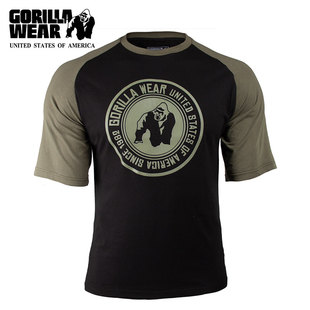 运动休闲健身训练宽松T恤衫 美国GorillaWear大猩猩Texas男士 短袖