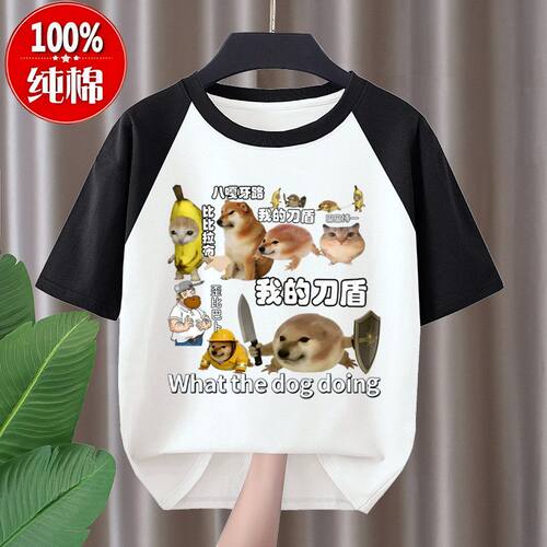 我的刀盾狗儿童衣服夏装