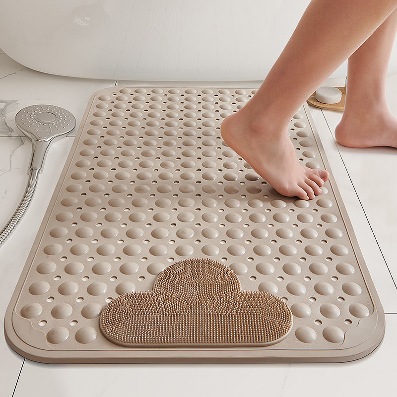 浴室防滑垫淋浴房卫生间洗澡垫子儿童防摔脚垫子环保TPE按摩地垫