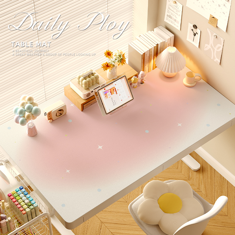 超绝的ins风书桌垫!护眼无味
