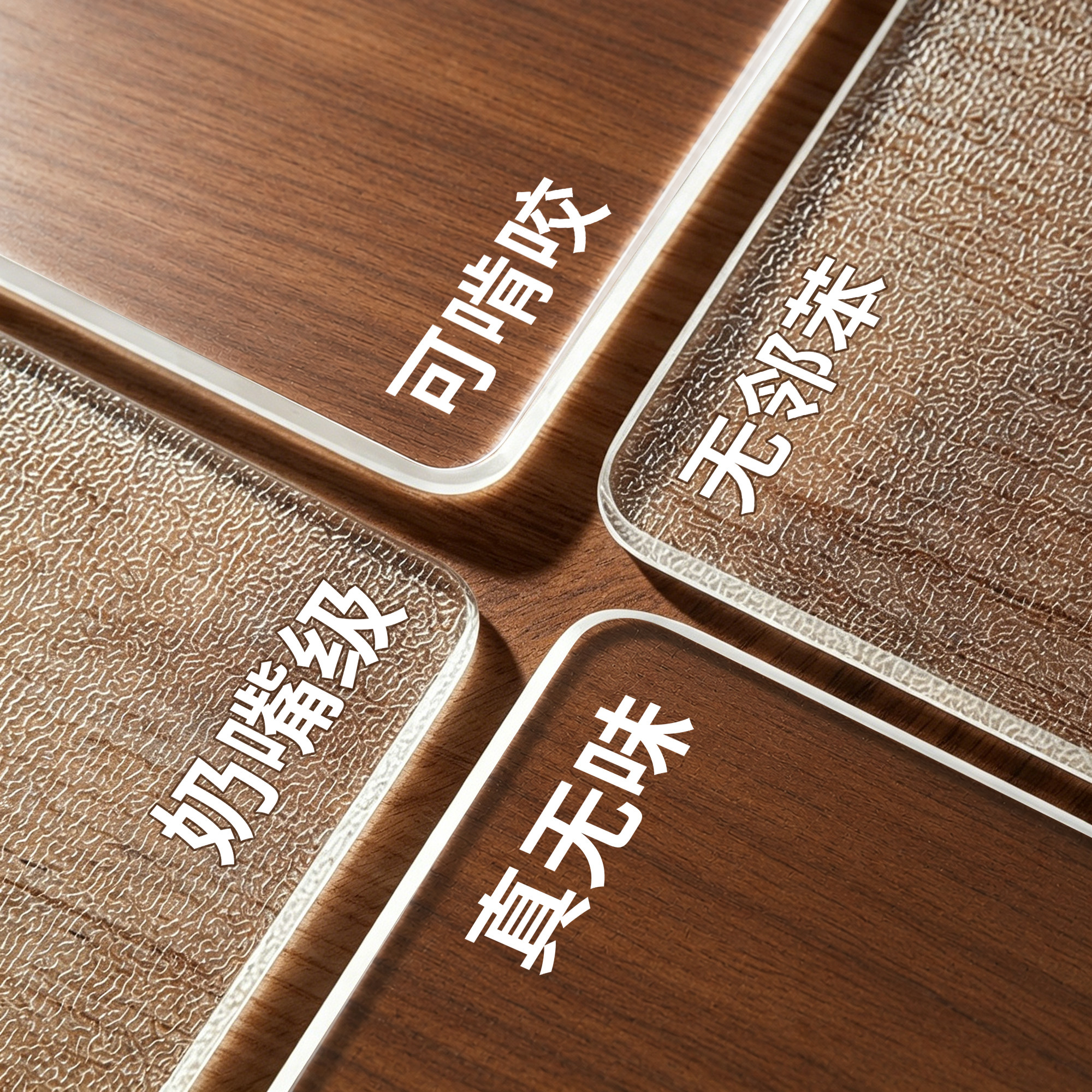 *【奶嘴级可啃咬】透明桌布免洗防油防水pvc书桌餐桌垫茶几桌面垫
