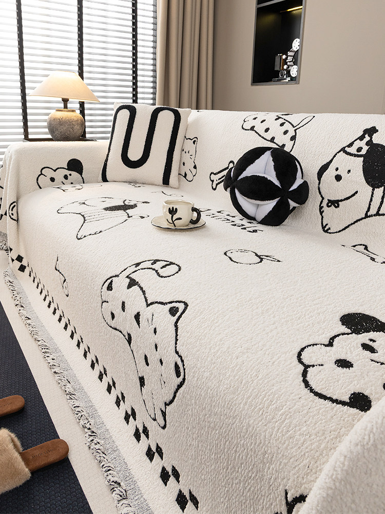 卡通沙发盖布轻奢高级感2025年新款沙发巾一片式坐垫四季通用垫布
