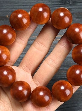 崖柏手串佛珠手链太行崖柏陈化老料雀眼男女佛珠高油素珠文玩念珠