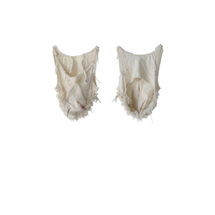 2025 9 白鱼背心 重手工缝小礼服 随机黄斑老布 盐萝卜白米饭