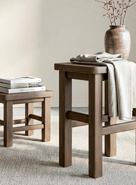 实木方凳小木凳家用板凳原木换鞋凳沙发茶几凳儿童凳子矮凳木凳子