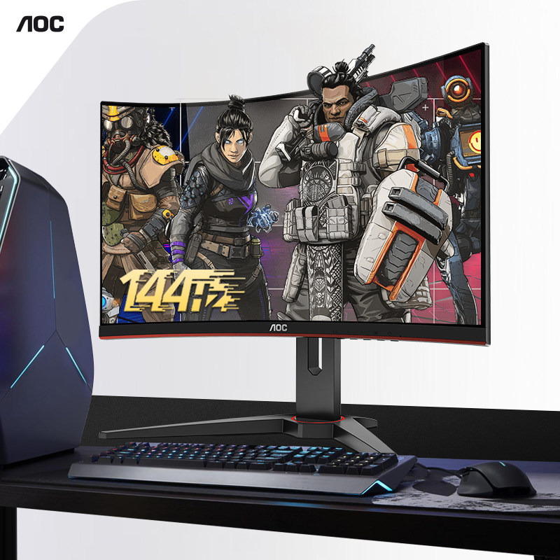 AOC C24G1 24英寸曲面144HZ电竞游戏显示器曲屏吃鸡台式电脑液晶显示屏幕PS42k外接笔记本27壁挂IPS升降支架在类目 电脑硬件/显示器/电脑周边, 显示器中 - 来自Buy2taobao.com提供专业的淘宝代购服务