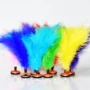 Tập thể dục cho người lớn Feather Duster Trẻ em học sinh Bọ cạp Phím đàn hồi cao Ryukyu Trò chơi Cơ bắp đặc biệt - Các môn thể thao cầu lông / Diabolo / dân gian 	quả cầu đá lông gà