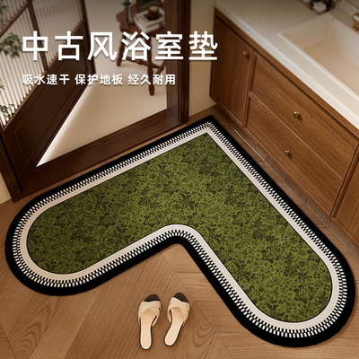 情更浓中古风吸水防滑浴室地垫