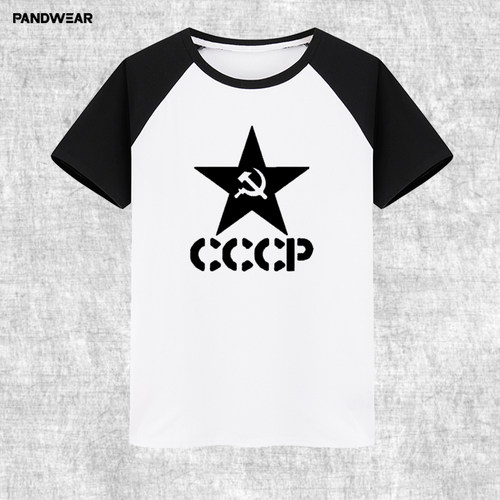 苏联t恤 短袖  CCCP 纪念版 USSR Soviet Union KGB 红色革命