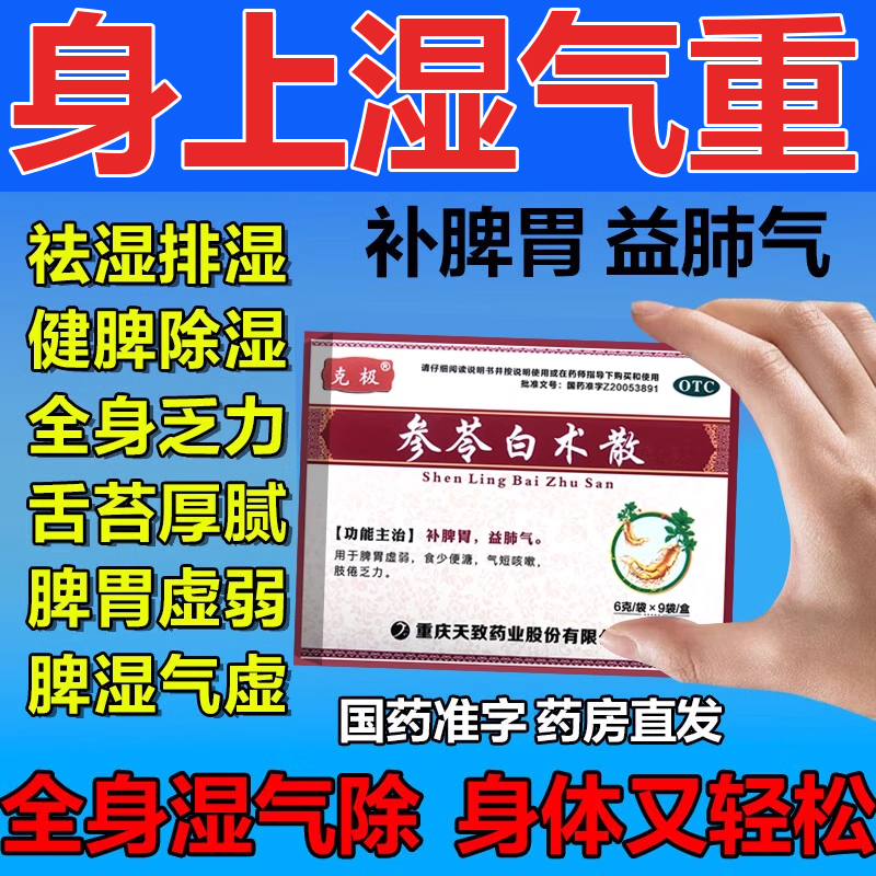 【克极】参苓白术散6g*9袋/盒