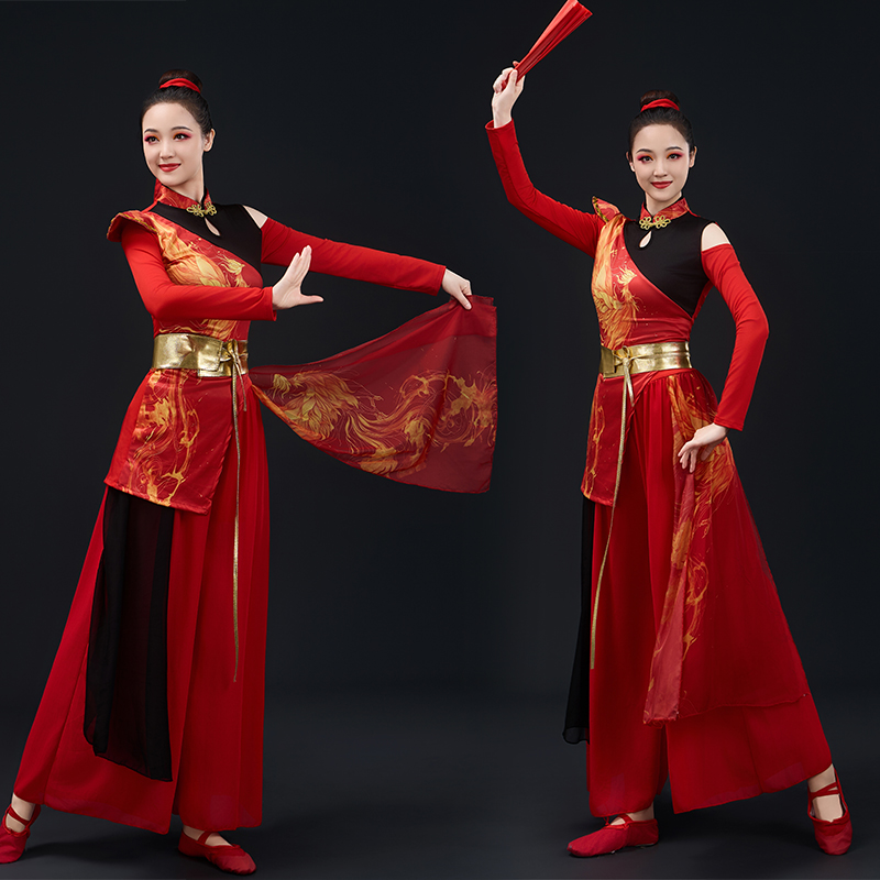 打鼓演出服年会喜庆威风表演服装