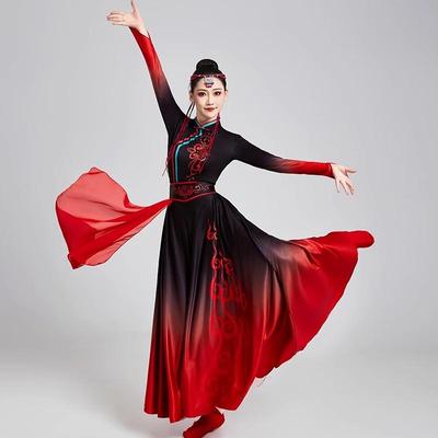 蒙古族舞蹈演出服蒙古舞练功服