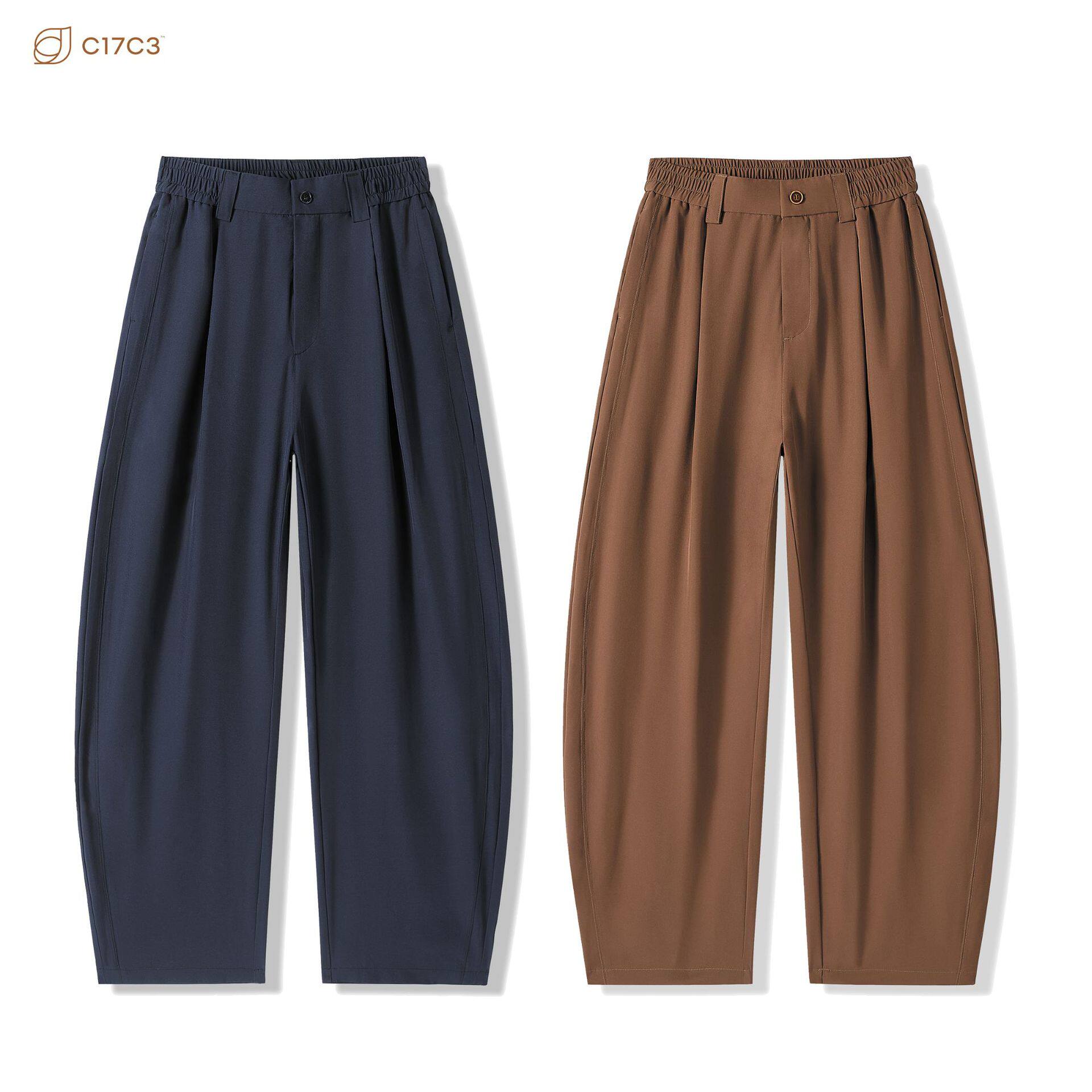 2026夏季新品 JTW男女凉感清爽薄款宽松休闲裤尚简约阔腿潮流西裤