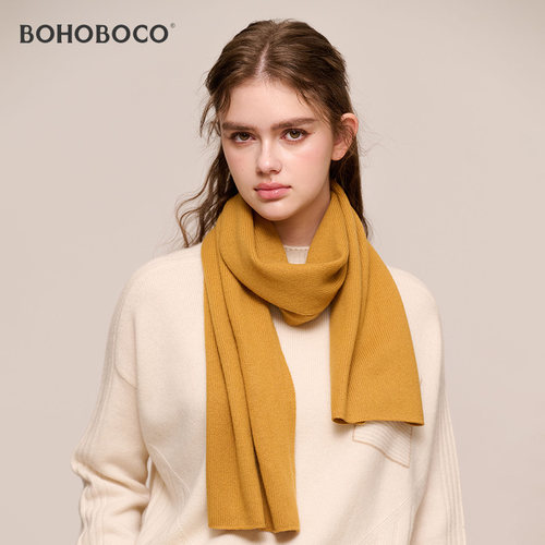 100%山羊绒围巾女冬保暖送礼盒