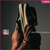 EQLZ×Ma3colm联名义阔卡米然404和平与爱刺绣美式 EQUALIZER 板鞋