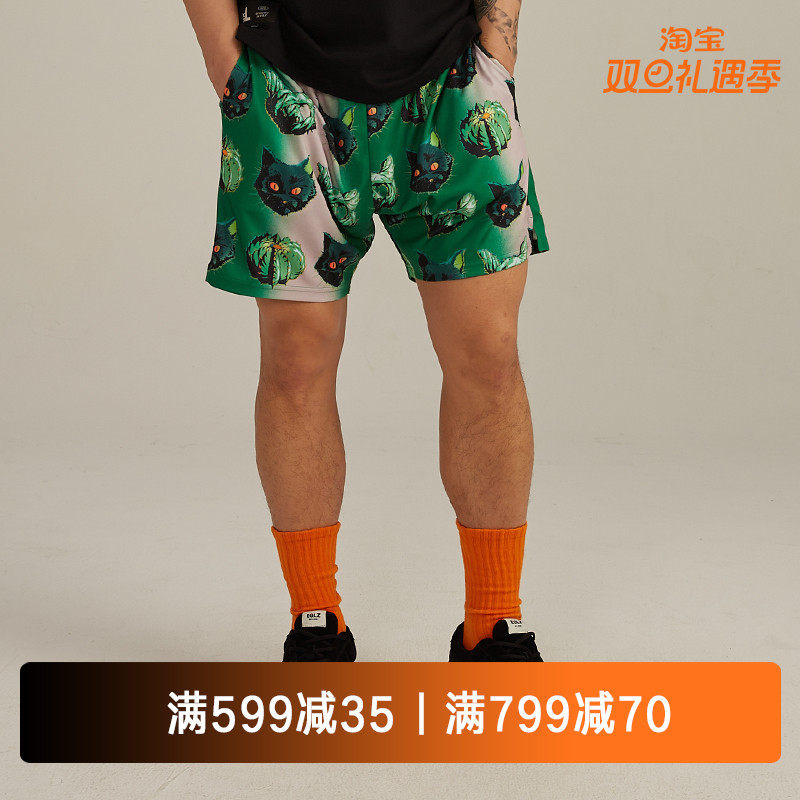 EQLZ男女运动短裤无中生有夏季