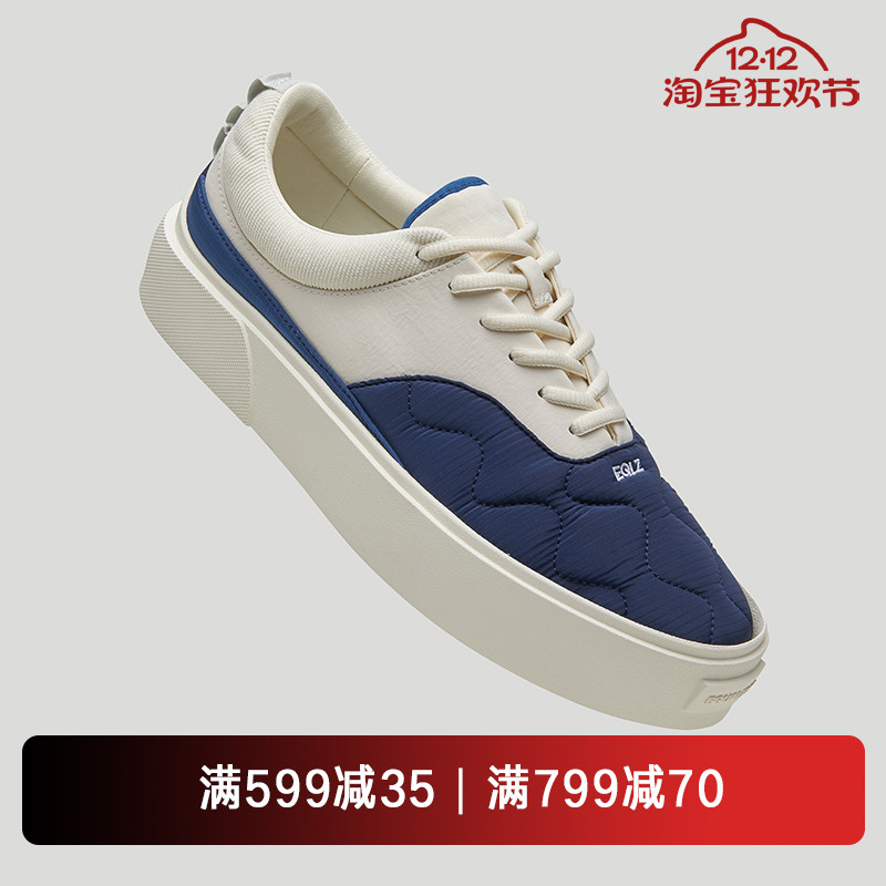 eqlz特种兵拼接低帮美式风板鞋