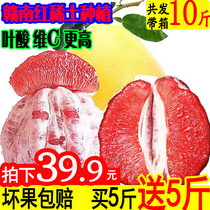 红肉柚子精选当季现货纯甜大柚子水果新鲜红心柚子红肉蜜柚子10斤