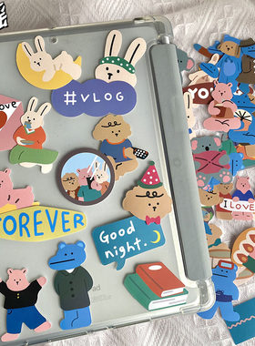 可爱50张小熊防水平板电脑装饰贴