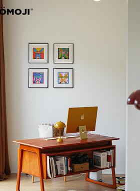 WOOMOJIx阿崔艺术家原创彩色心情四宫格墙壁有趣装饰画四联