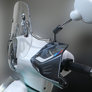 适用本田NW F125前挡风板风挡改装专用前挡风高清玻璃复古装饰