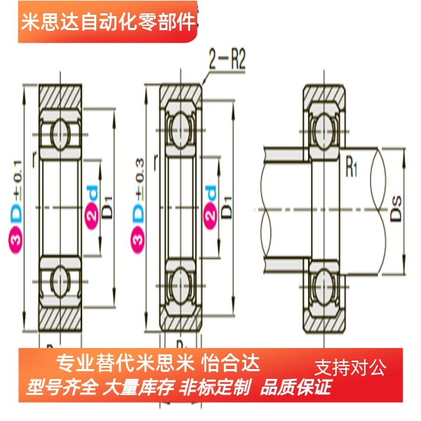 UMBB,UMBW,UMBG,UMBGW,UMBL,UMBLW聚氨酯轴承，米思米品质------